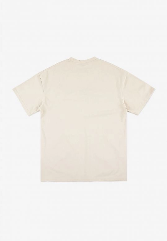 Koszulka męska t-shirt oversize Prosto Zont beżowa