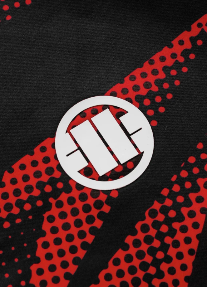 Koszulka męska rashguard Pit Bull Pitbull Longsleeve Dot Camo II czerwona