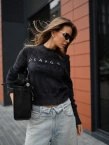 Sweter damski Olavoga PAUSE czarny