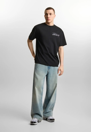 Koszulka męska t-shirt oversize Prosto Club czarna