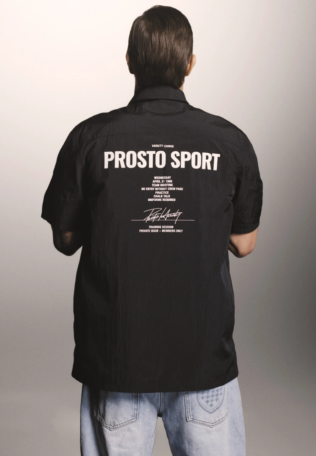 Koszula męska Prosto Sport czarna
