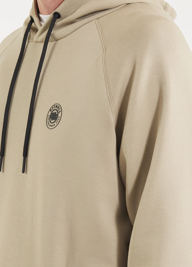 Bluza męska z kapturem Pitbull Pit Bull Dogwood beżowa