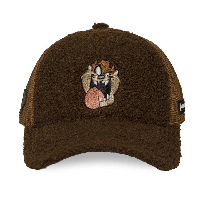 Czapka z daszkiem Capslab Looney Tunes TAZ brązowa