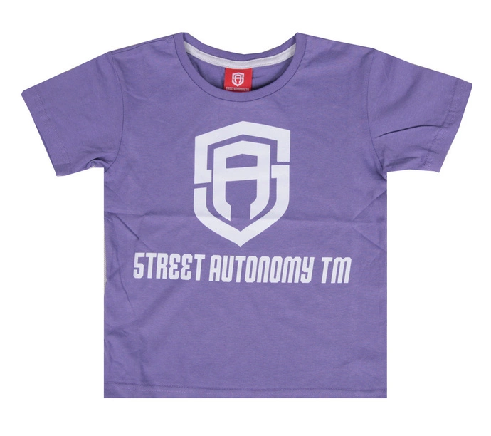 Koszulka t-shirt dziecięcy Street Autonomy Classic Logo purple/white