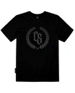 Koszulka męska T-shirt Ciemna Strefa Laur czarna/szara