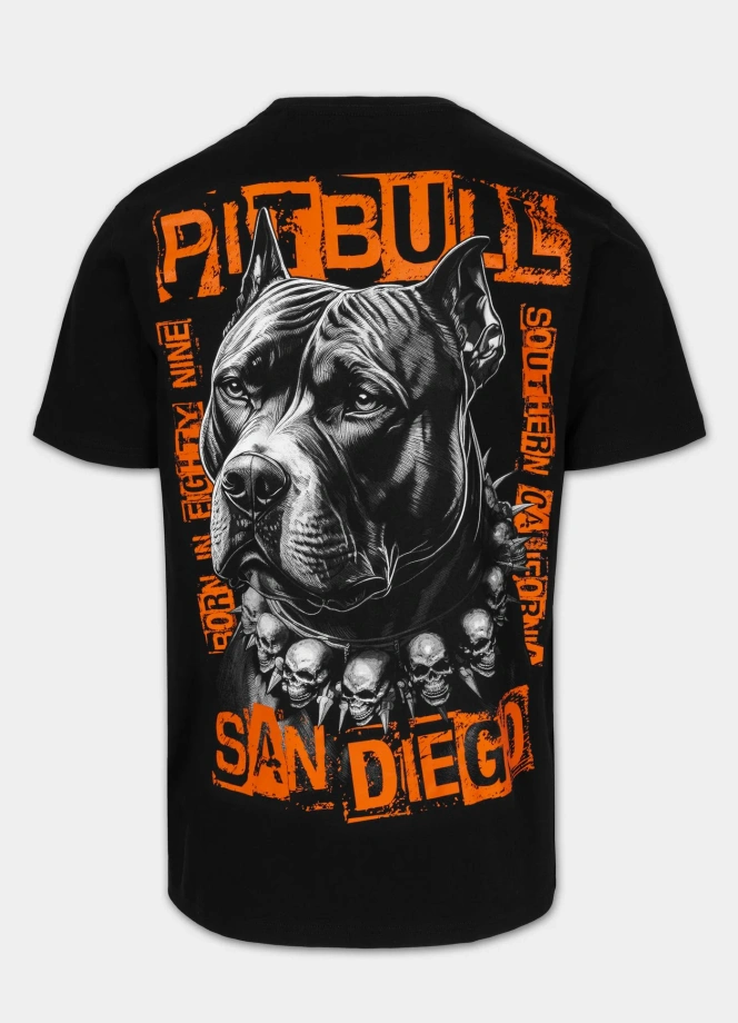 Koszulka męska T-Shirt Pit Bull Blacky czarna