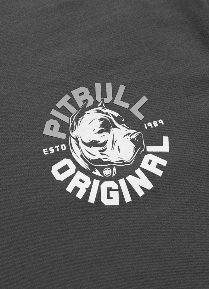 Koszulka męska T-Shirt Pit Bull Pitbull Dog SD grafitowa