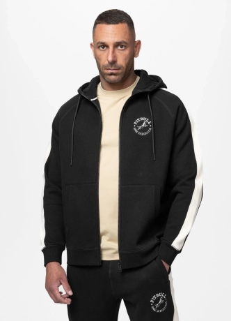Bluza męska rozpinana z kapturem Pit Bull San Diego CA czarna