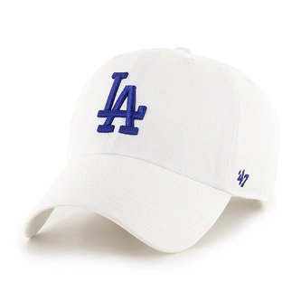 Czapka z daszkiem 47 Brand Los Angeles Dodgers Clean Up biała