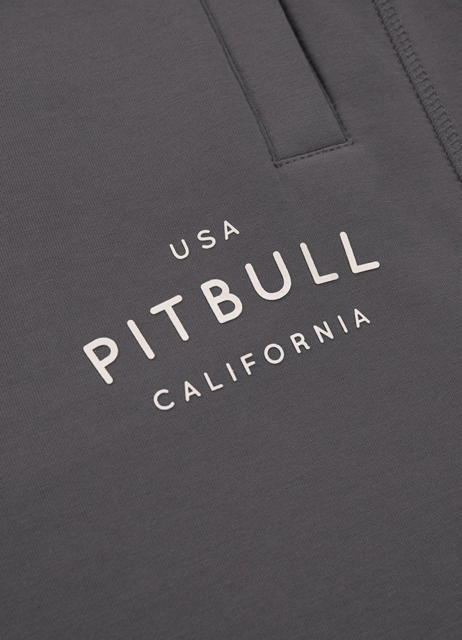Spodnie męskie dresowe Pitbull Pit Bull Sampson grafitowe szare