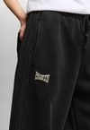 Spodnie dresowe damskie oversize Prosto Baloon sprane czarne