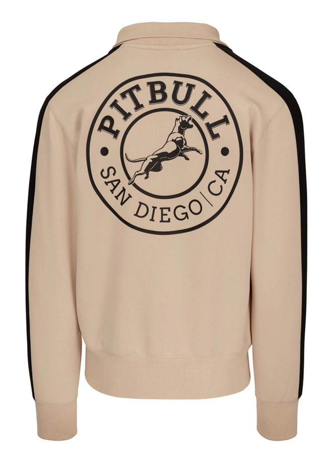 Bluza męska rozpinana Pit Bull San Diego CA jasno beżowa