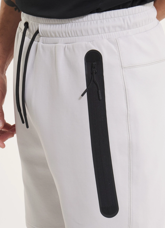 Spodenki szorty dresowe męskie Pitbull Dogwood Pocket złamana biel