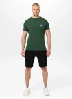 Koszulka męska T-Shirt Pit Bull Pitbull San Diego CA Small Logo Slim Fit zielona