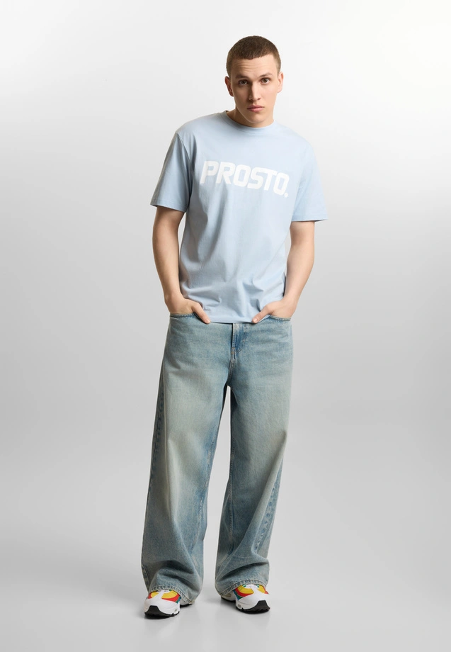 Koszulka męska t-shirt Prosto Biglog jasno niebieska