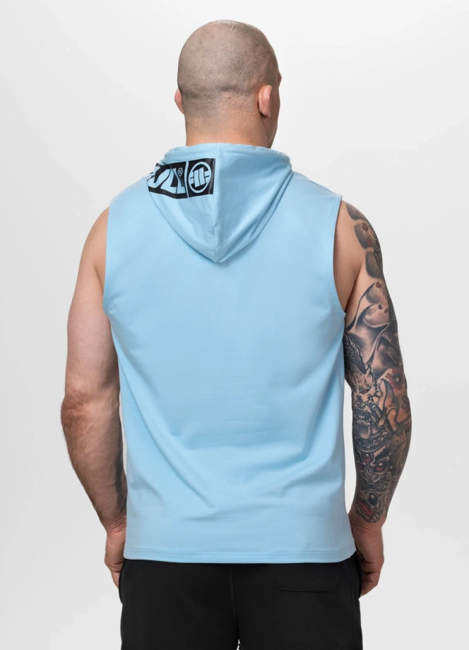 Koszulka męska tank top z kapturem Pit Bull Pitbull Mercado Hilltop niebieska