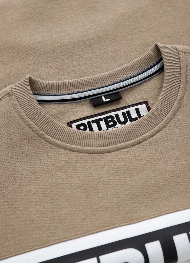 Bluza męska Pitbull Pit Bull Sherwood 24 crewneck beżowa