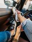 Buty sneakersy damskie Olavoga Anaty kremowo/bordowe