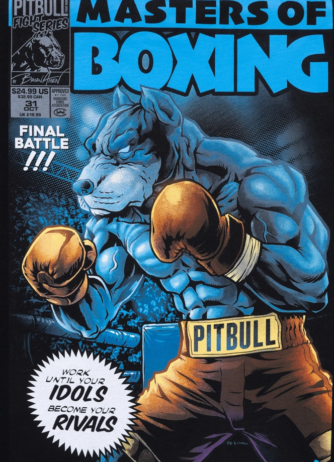 Koszulka męska T-Shirt Pit Bull Pitbull Master Of Boxing czarna