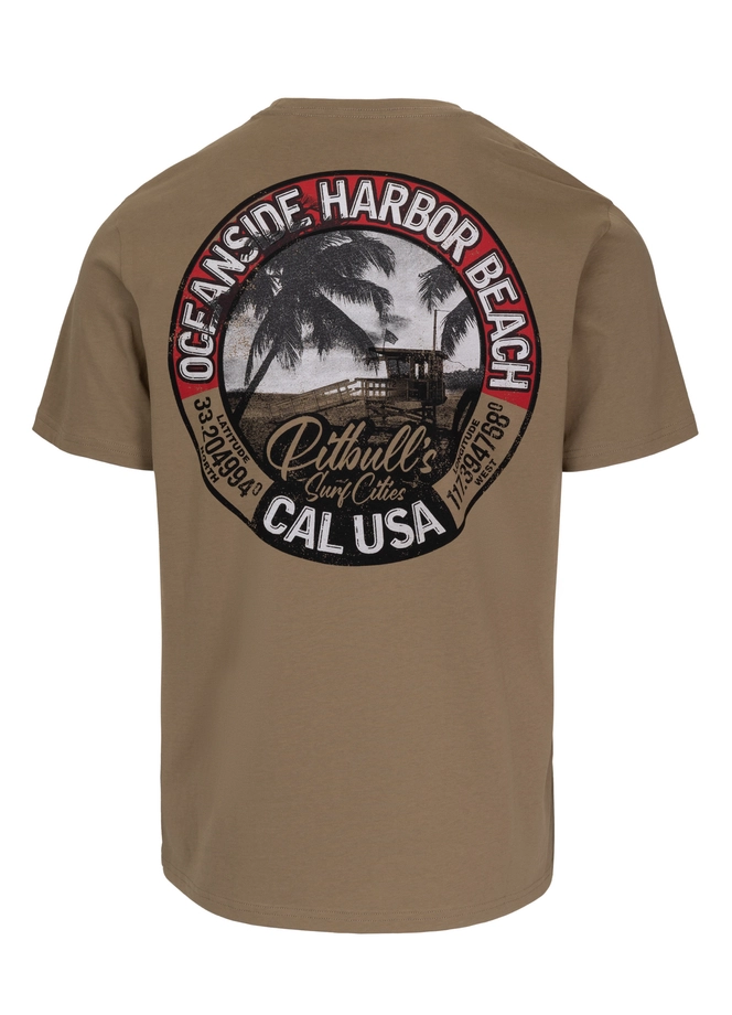 Koszulka męska T-Shirt Pit Bull Pitbull Oceanside 25 brązowa