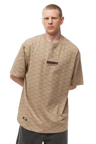 Koszulka męska t-shirt Mass Dnm Biarritz beżowa