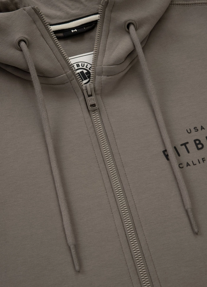 Bluza męska z kapturem Pitbull Pit Bull Sampson ZIP taupe