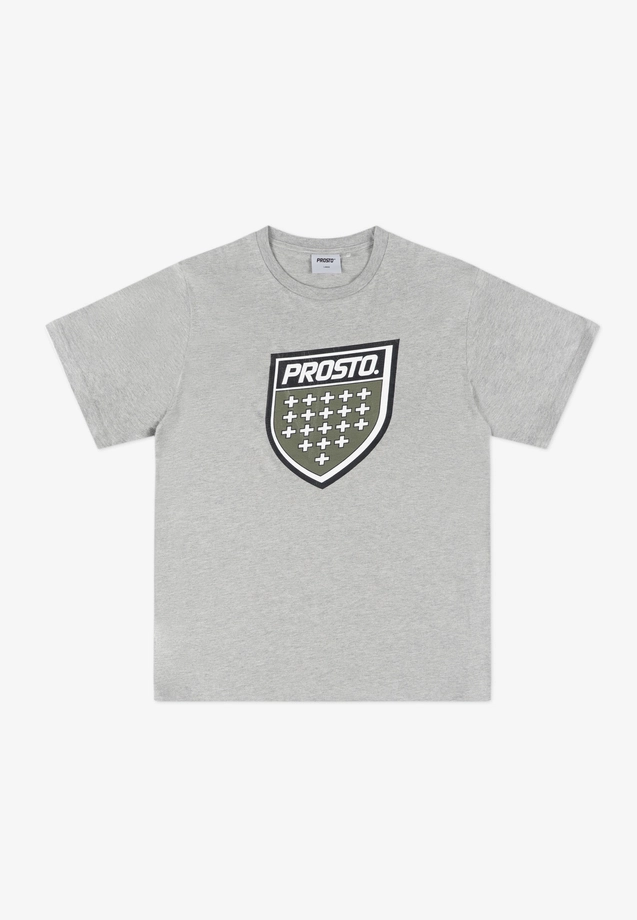 Koszulka męska t-shirt Prosto Infine szara