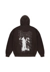 Bluza męska z kapturem oversize Prosto Shadow sprany czarny