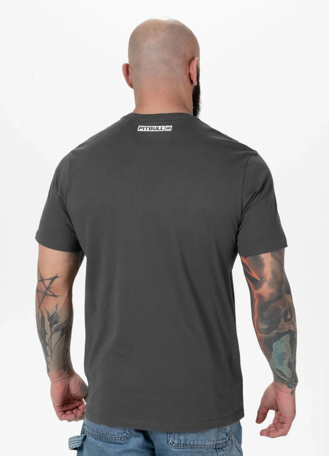 Koszulka męska T-Shirt Pitbull Hilltop grafitowa