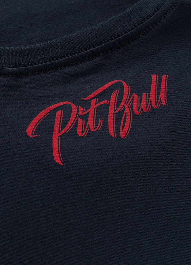 Koszulka męska T-Shirt Pit Bull Pitbull El Jeffe granatowa