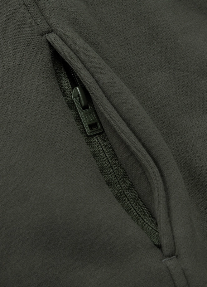 Bluza męska z kapturem Pitbull Pit Bull Terry Two-Color Hilltop hooded czarna/zielona