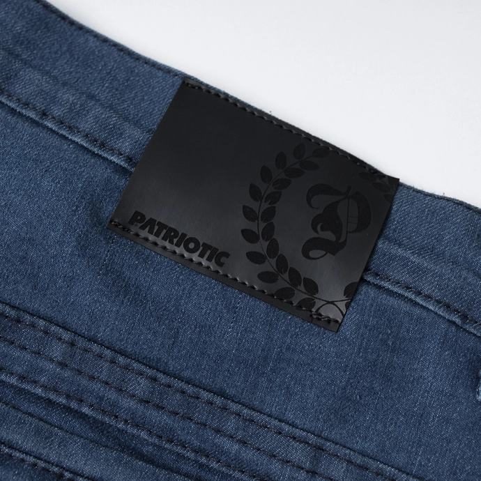 Spodenki męskie jeansowe Patriotic Laur App niebieskie