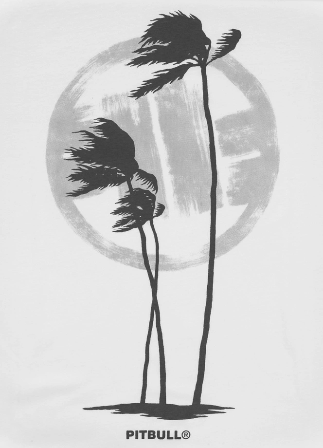 Koszulka męska T-Shirt Pit Bull Palms biała