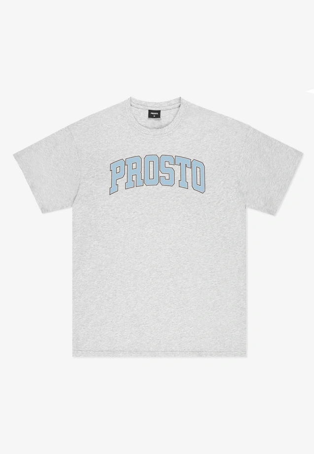 Koszulka męska t-shirt Prosto College szara