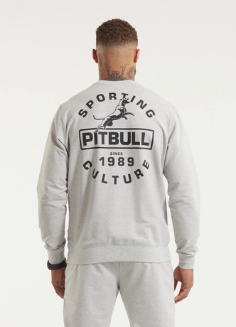 Bluza męska bez kaptura Pitbull Pit Bull Physical Culture szara