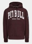 Bluza męska z kapturem Pit Bull Norton ciemno bordowa