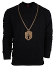 Bluza bez kaptura Street Autonomy Kajdan black/gold
