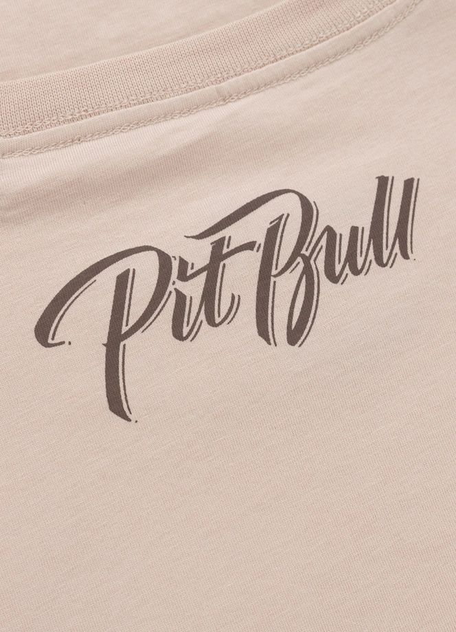 Koszulka męska T-Shirt Pit Bull Pitbull El Jeffe ultra jasna kremowa