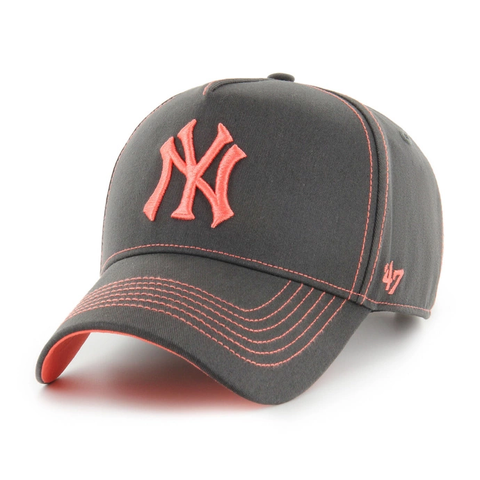 Czapka z daszkiem 47 Brand New York Yankees Graphite Contrast Stitch ciemno szara