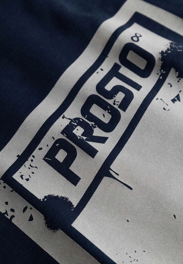 Bluza męska z kapturem Prosto Splash Shield granatowa