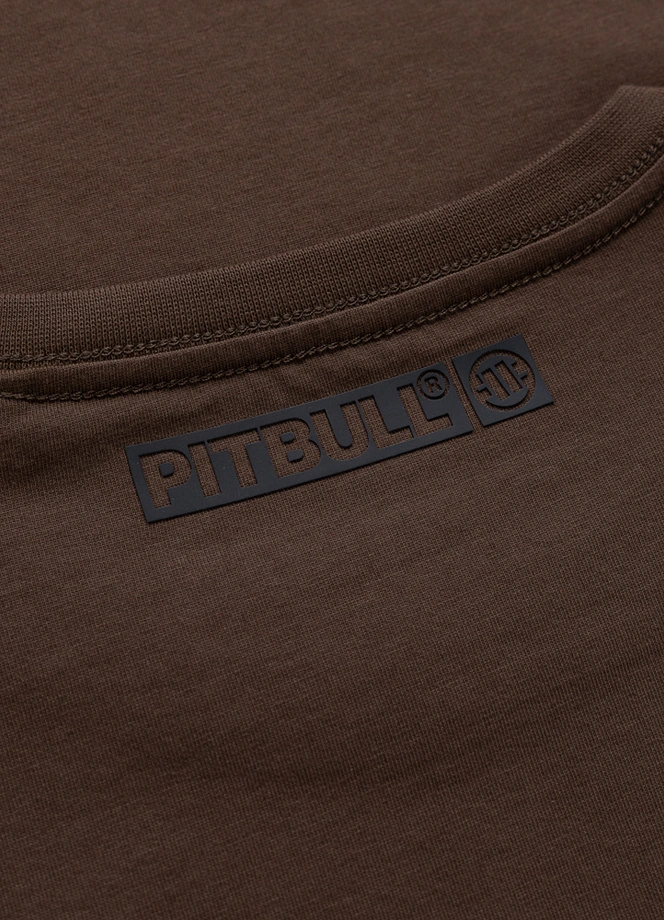 Koszulka męska T-Shirt Pitbull Hilltop ciemno brązowa
