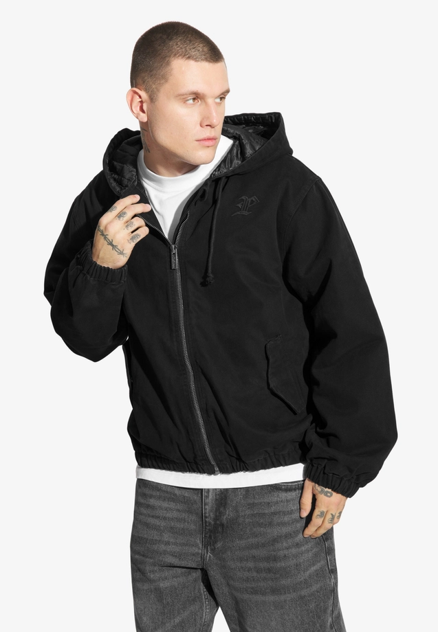 Kurtka męska przejściowa Prosto Padded sprany czarny