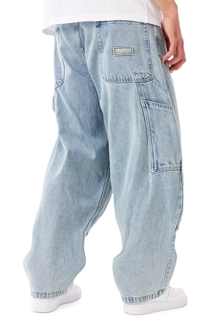 Spodnie męskie jeans Mass Denim Worker Extra Baggy Fit jasne niebieskie