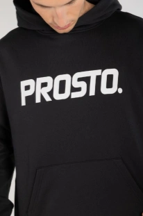 Bluza męska z kapturem Prosto Big Log czarna