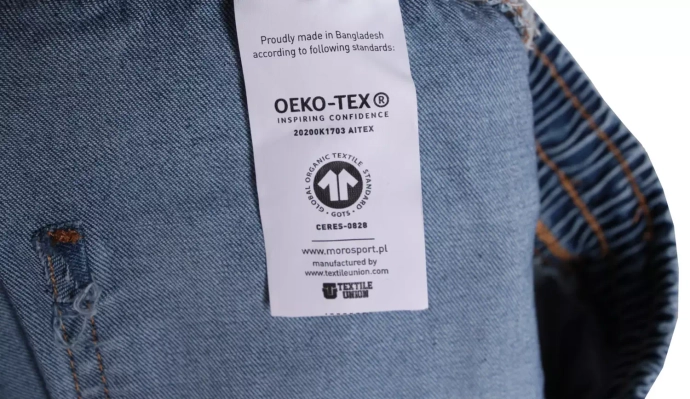 Spodnie męskie jogger Moro Sport Blue Moro Jeans Pocket 3D Effect niebieskie