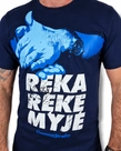 Koszulka męska T-shirt Ciemna Strefa Ręka Rękę Myje granatowa