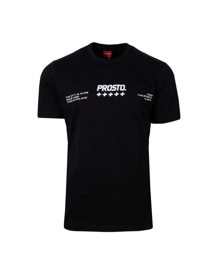 Koszulka męska t-shirt Prosto Klasyk T.C.I.O. czarna