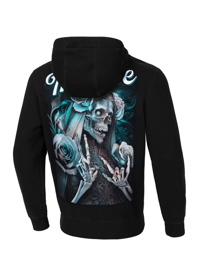 Bluza męska z kapturem Pitbull Pit Bull Santa Muerte hooded czarna