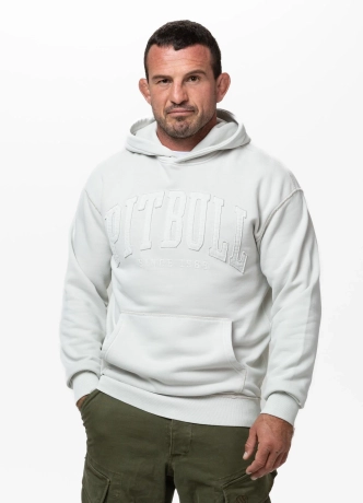 Bluza męska z kapturem Pit Bull Orlando biała