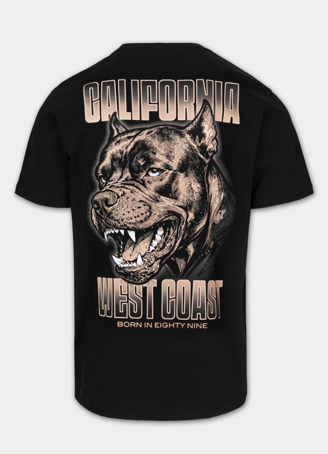 Koszulka męska T-Shirt Pit Bull Best Coast czarna